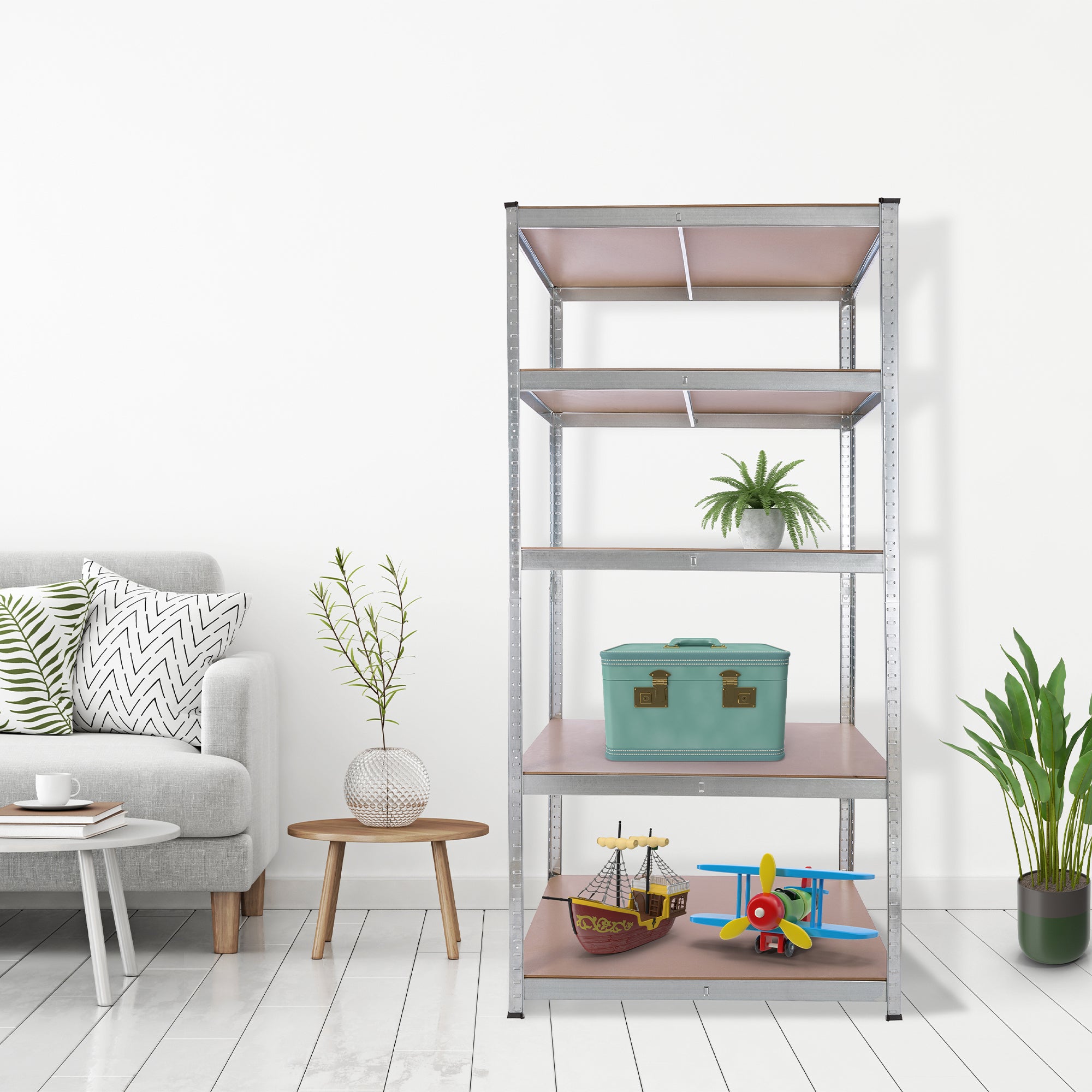 AREBOS Étagère Charge Lourde 875 kg Capacité Totale 200x90x60 cm 5 étagères - 8