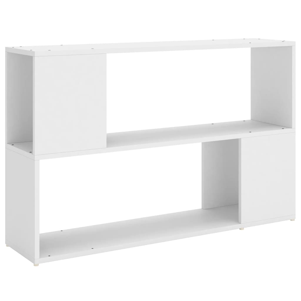 Estantería Librería，Armario de libros madera contrachapada blanco 100x24x63 cm CFW54636 - 2