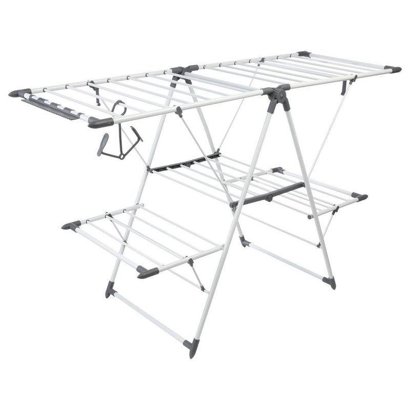 SUSZARKA NA PRANIE Sinai dwupoziomowa Z PÓŁKAMI i uchwytem