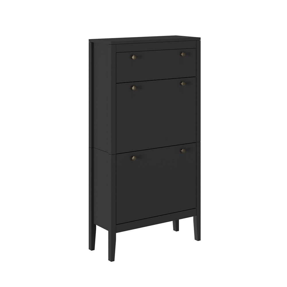 Vicco Szafka na buty Aron, Czarny, 60 x 115 cm