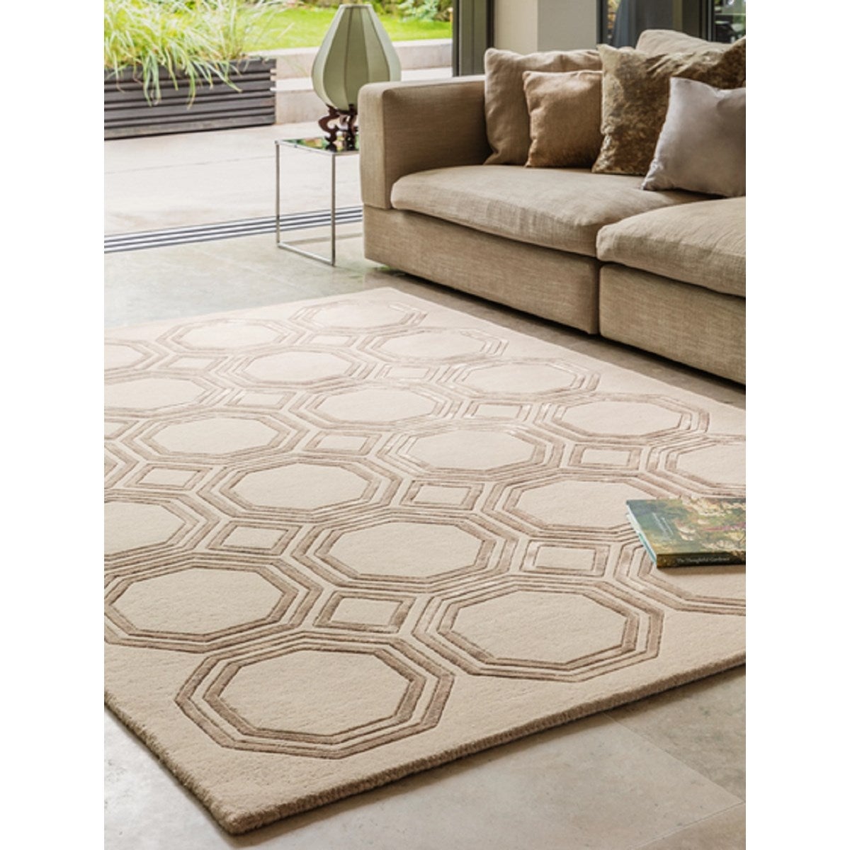 Tapis de salon moderne tissé main NAVEL 160x230 cm - 2