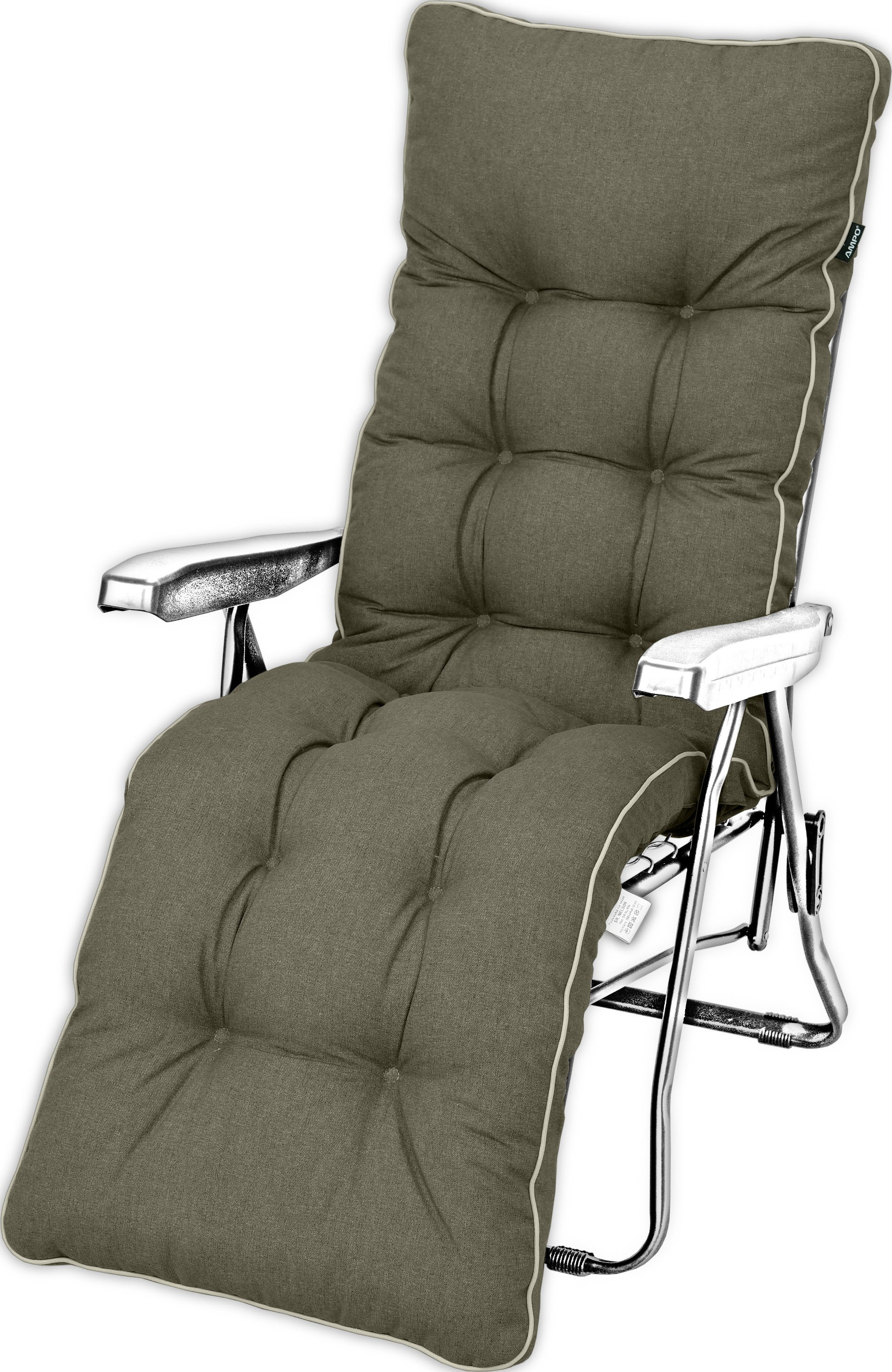 Poduszka na leżak z podnóżkiem AMPO wodoodporna brązowy 1 szt.