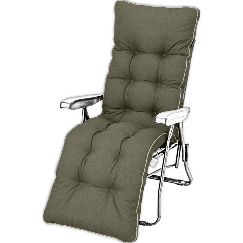 Poduszka na leżak z podnóżkiem AMPO wodoodporna brązowy 1 szt.