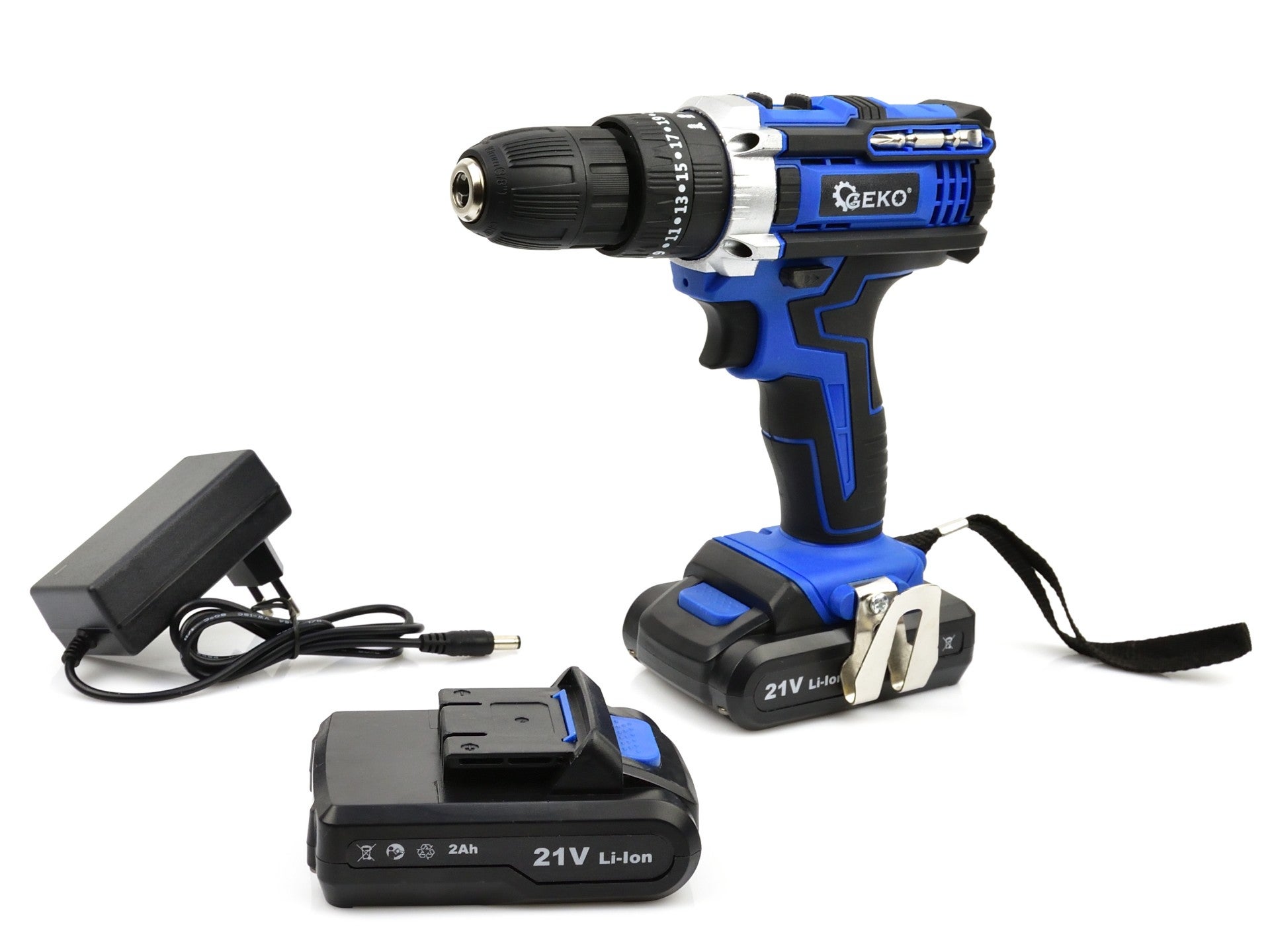 Autofiletanta cu impact, 21V si doi acumulatori 2x 2ah, Geko G80656