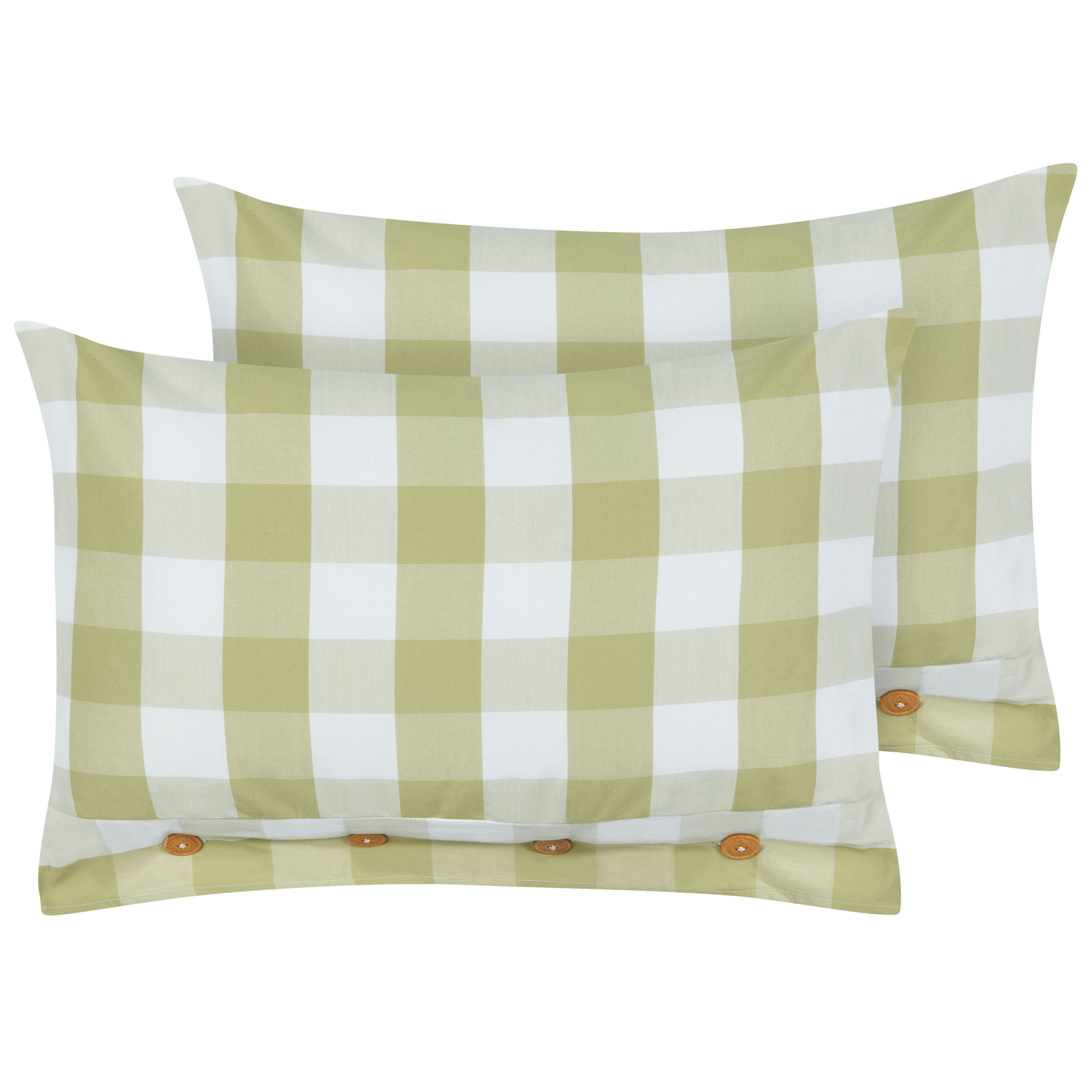 Set de 2 perne decorative TAMNINE 40 x 60 cm Verde deschis Carouri 2buc