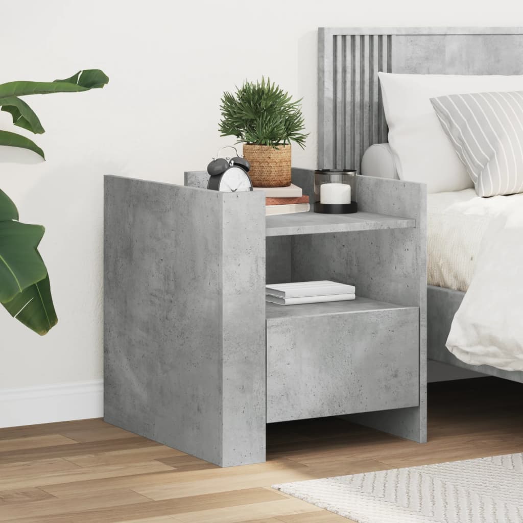 Szafka nocna vidaXL Elegancki design i duża przestrzeń do przechowywania Szary