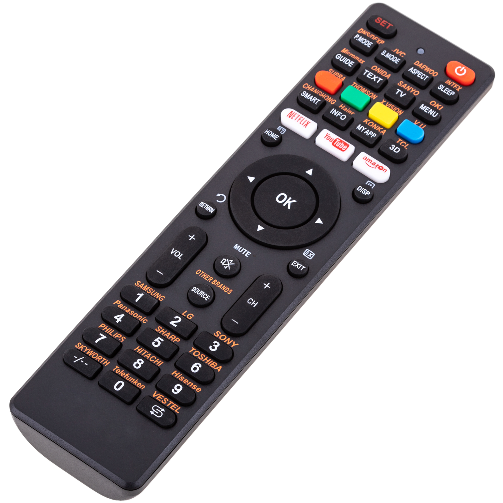Telecomando Universale Sostitutivo Multimarca - Compatibile Con TV, Stereo E Altri Dispositivi - 5
