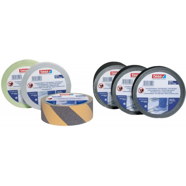 Tesa Ruban adhésif Anti dérapant 15m x 50mm, noir (Par 3)