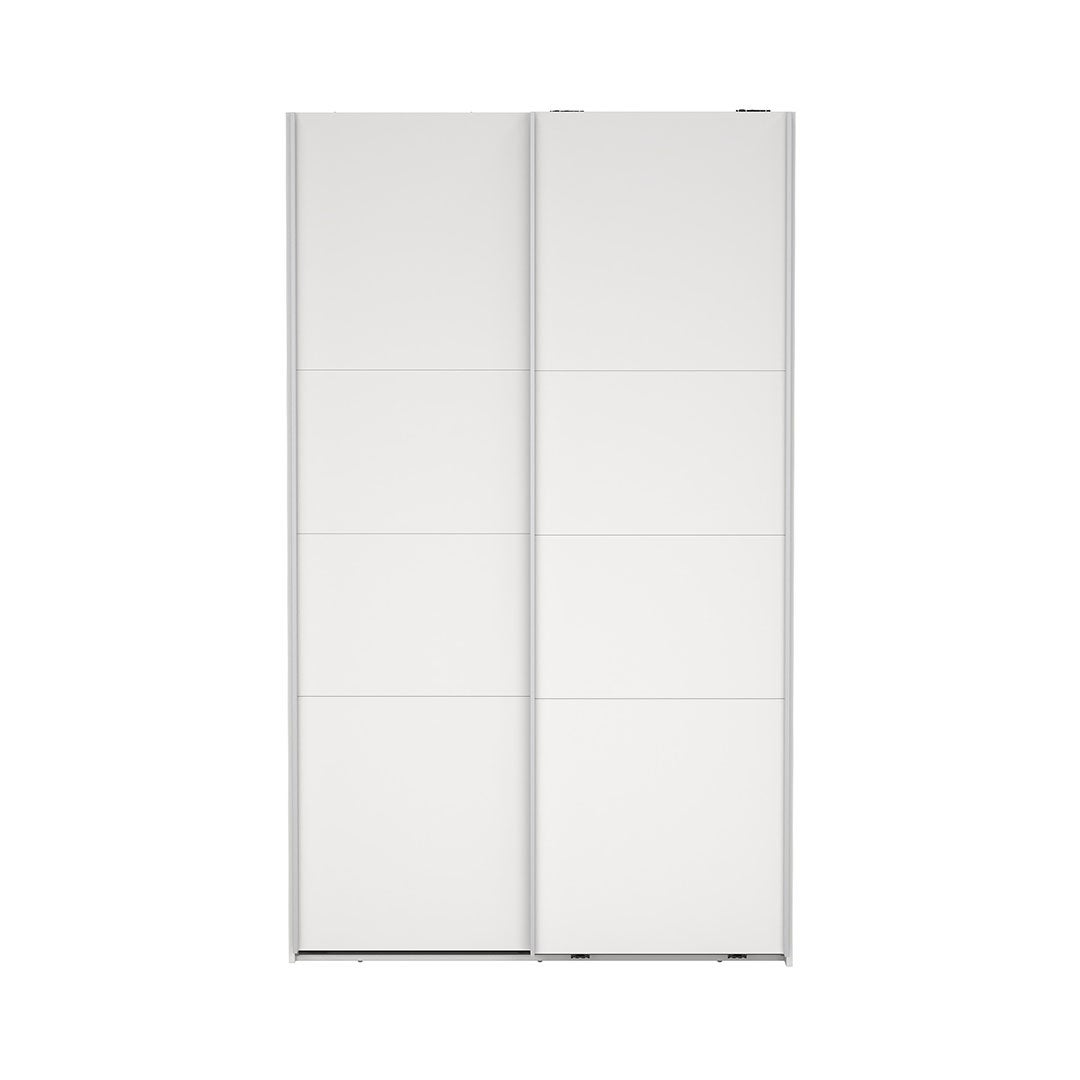 Catania szafa 201x119x65cm, 2 drzwi przesuwne biały.