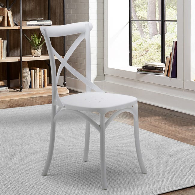 Sedie cucina bar in polipropilene Vintage Paesana Cross design