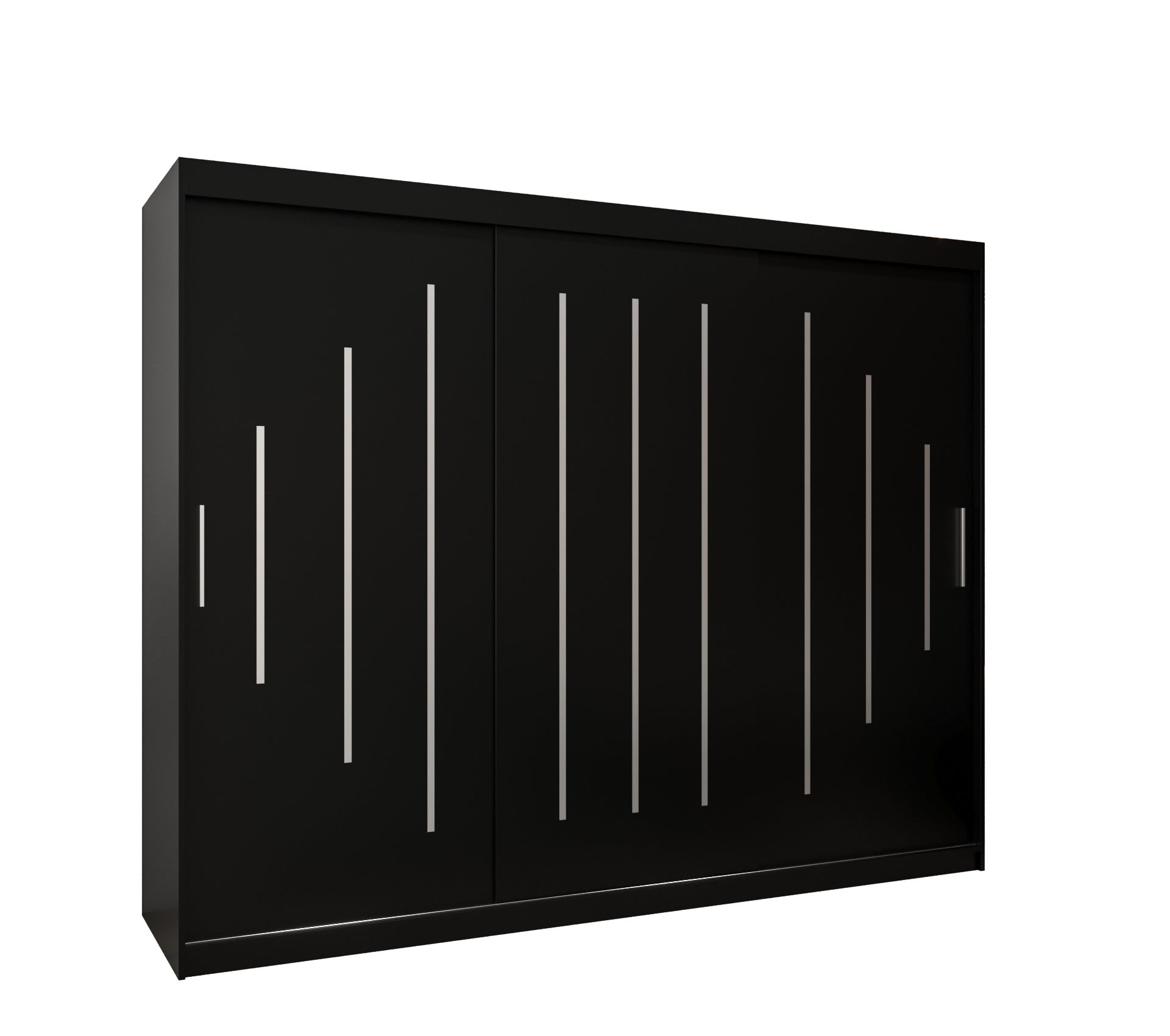 Szafa przesuwna garderoba York 250 x 62 x 200 cm Czarny - Abiks Meble