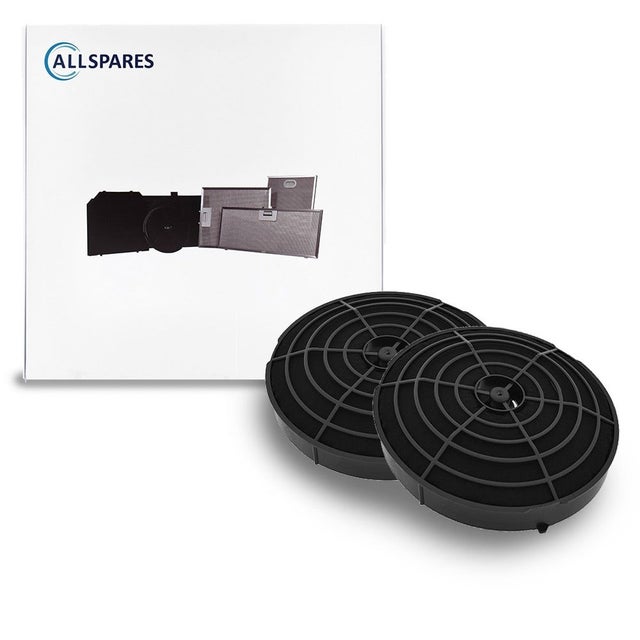 Filtro a carbone AllSpares Longlife (2 pezzi) per cappe aspiranti compatibili con ETNA HF2015