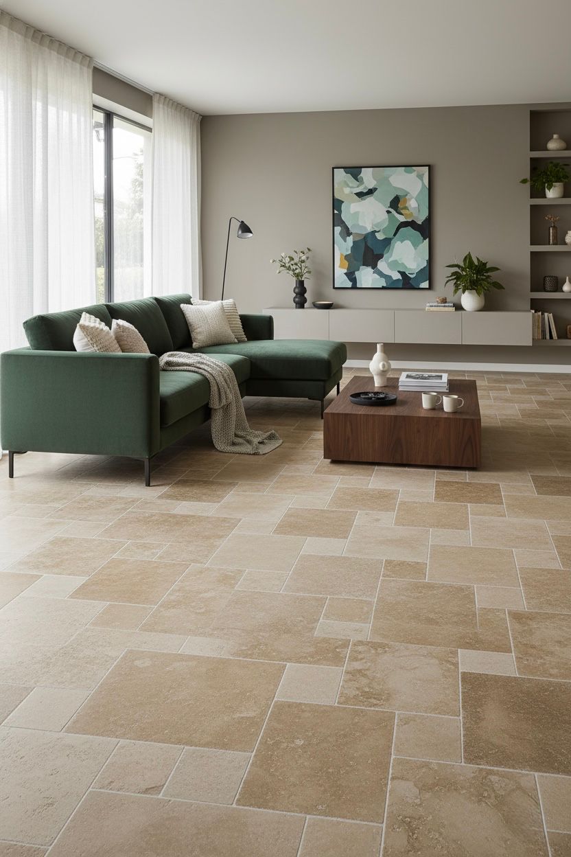 TRAVERTIN STANDARD MIX (1er choix mix), pierre naturelle, Opus 4 formats EP 1,2cm intérieur/exterieure(carton de 0,74m2) PATTOM LIVRAISON PREMIUM - 5