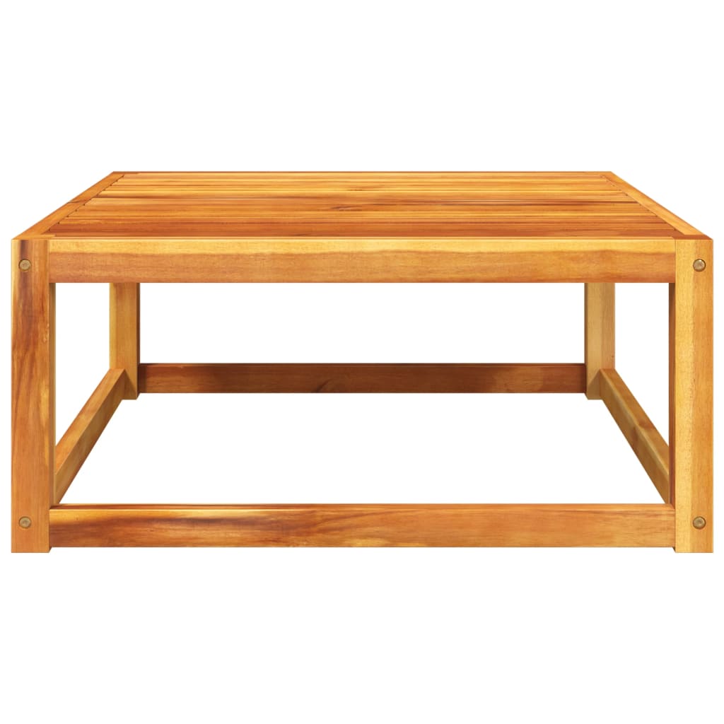 Table de jardin en bois d'acacia massif 65x65x29 cm - 4