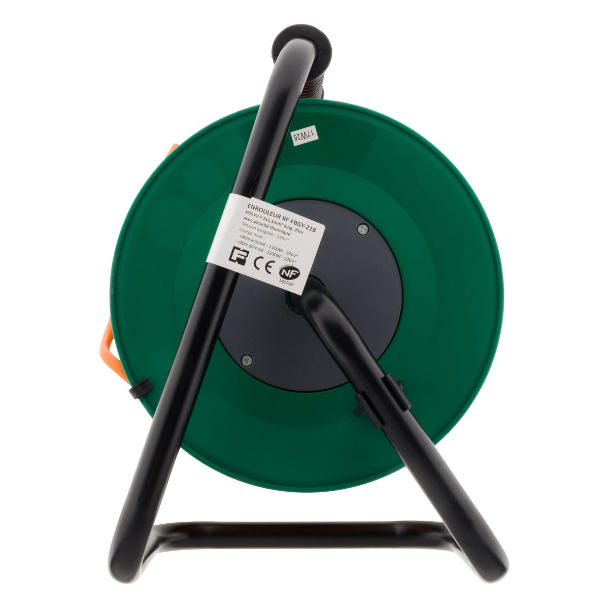 Multiprise ZENITECH jardin IP20 25M 2x1.5 1x16A +guide cable - 3