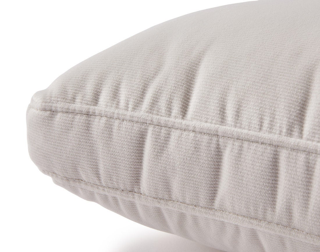 Coussin en velours beige 50 x 30 cm - ANNA - Best Mobilier - 3