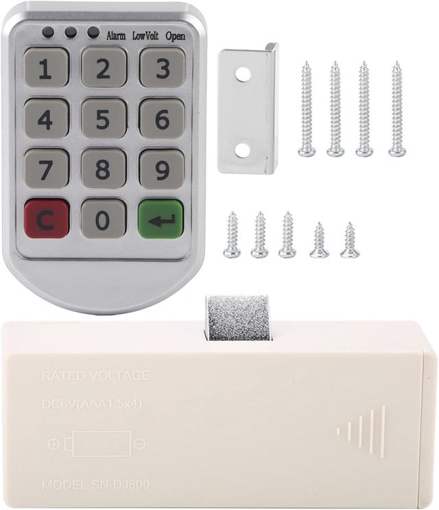 Cerradura inteligente para armarios, cerradura electrónica con código, cerradura digital para armarios, taquillas, armarios de oficina y cajoneras.