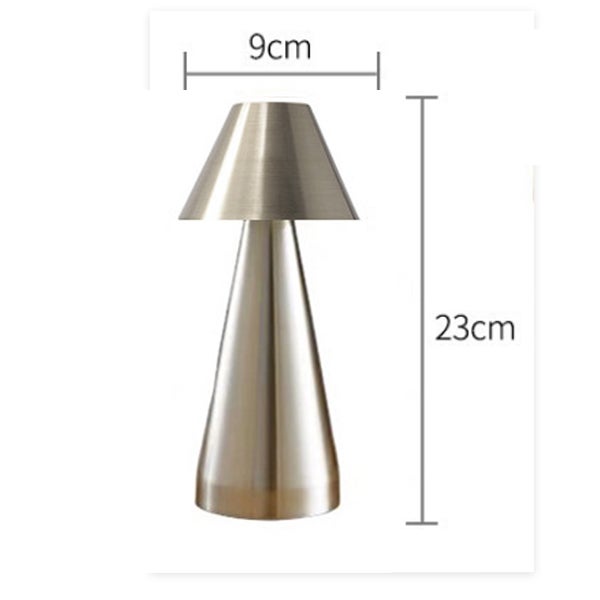 Lampe tactile sans fil, lampe de bureau à LED,gradation 3 couleurs, 3 niveaux de luminosité, lampe de bureau rechargeable à LED, veilleuse d'intérieur - 2