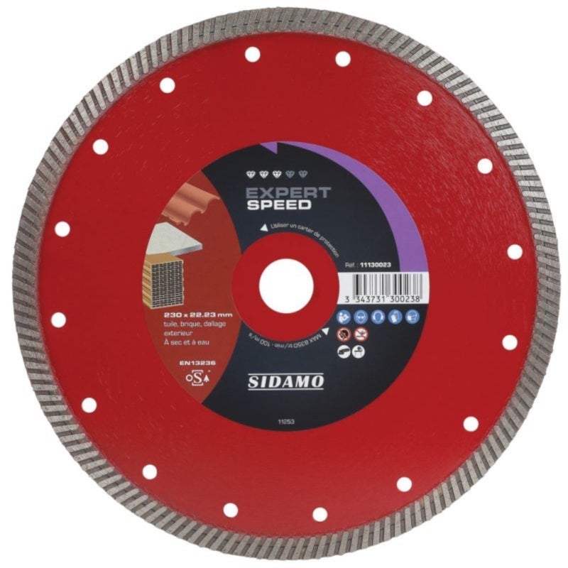 Disque Diamant Multi-matériaux Wolcraft – 230 Mm, Pour Meuleuse D’angle