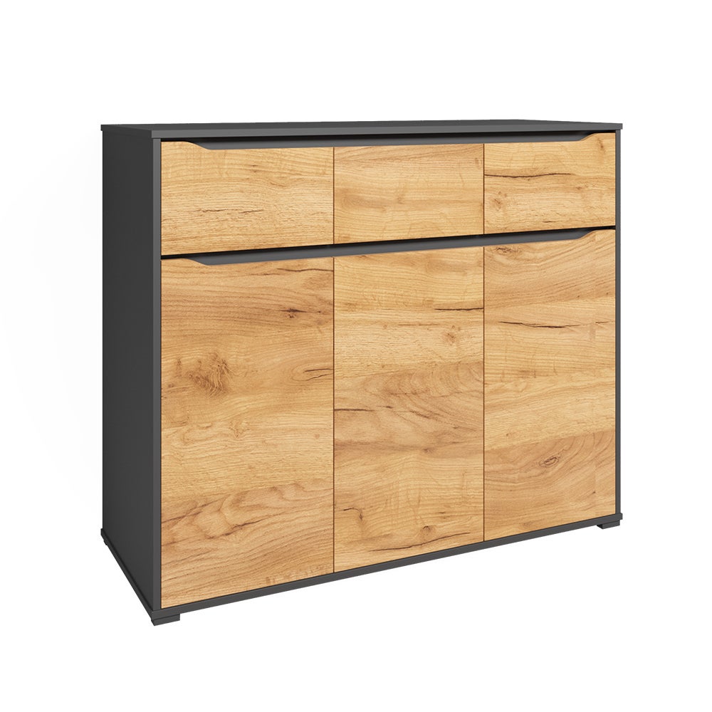 Vicco Kredens Ruben, Złoty dąb energetyczny, 48 x 101.6 cm z szufladami