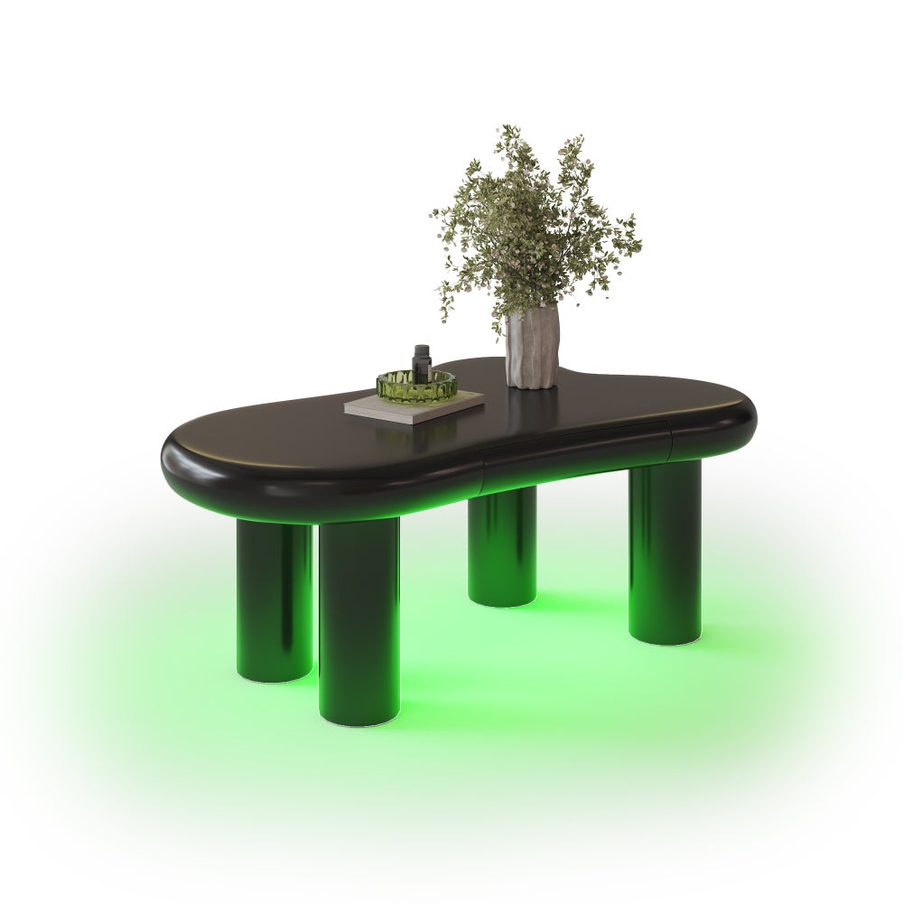 Table basse irrégulière en forme de nuage - longueur 107cm - largeur