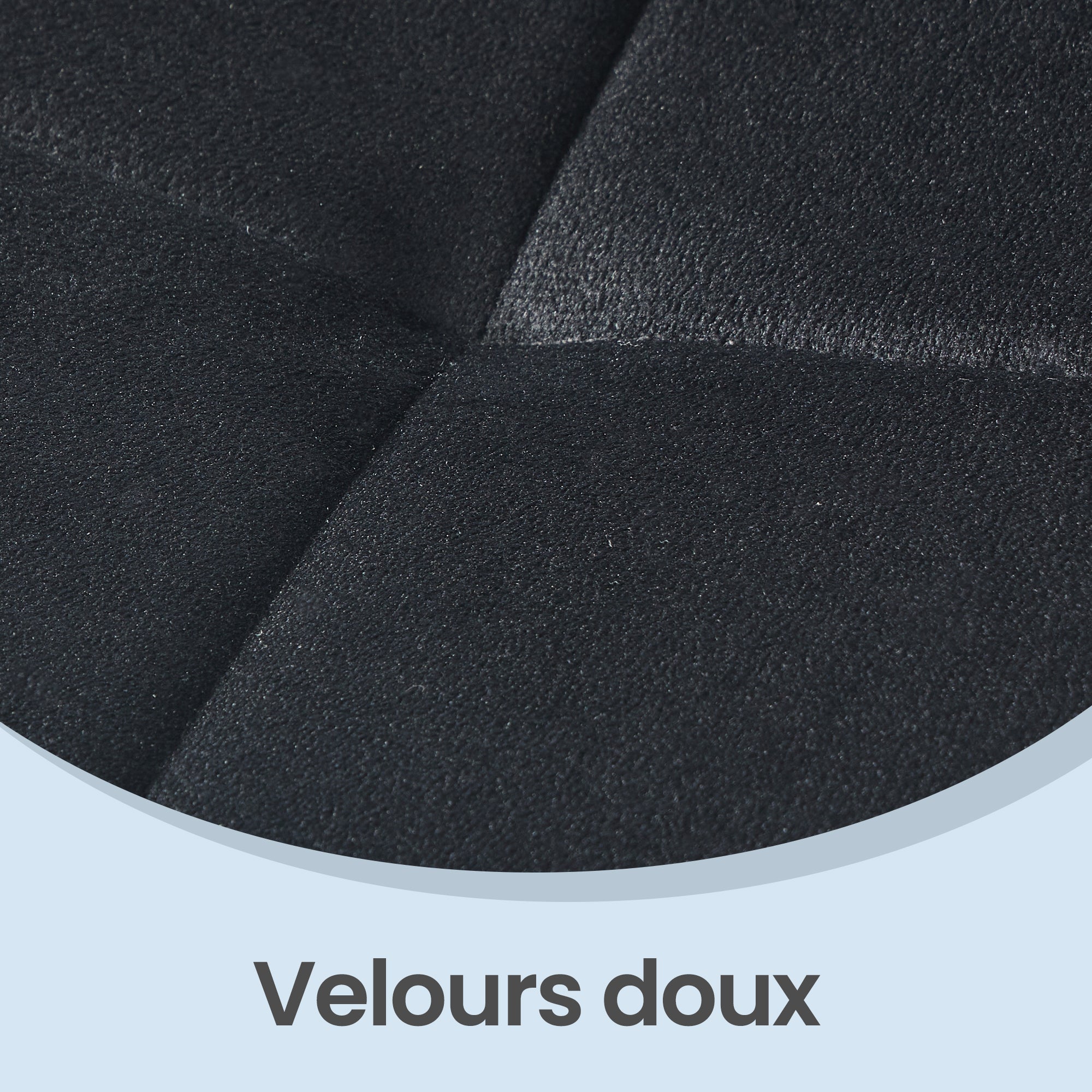 Lot de 4 Chaises Rembourrées en Velours, Chaises de Salle à Manger, Pieds Réglables, pour Cuisine, Salon, Noir - 5