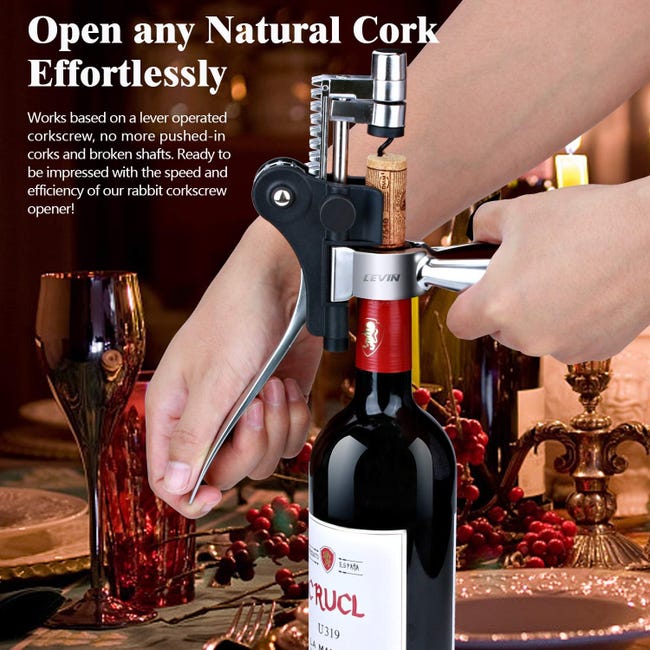 Set Vino Regalo Uomo Con Aeratore, Versatore E Tappo Sottovuoto, Idea Regalo Per Cavatappi Professionale