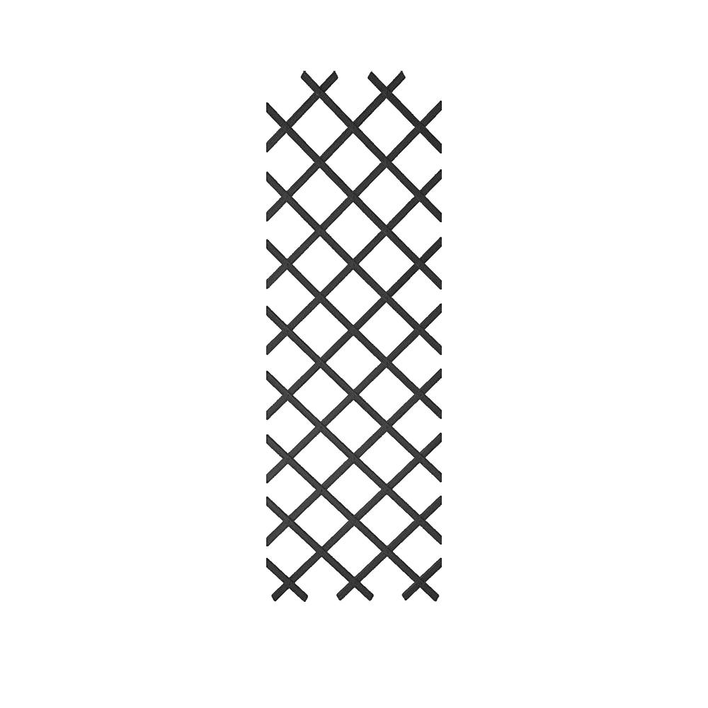 Traliccio da Giardino 50x150 cm in PVC Antracite Nature - 2