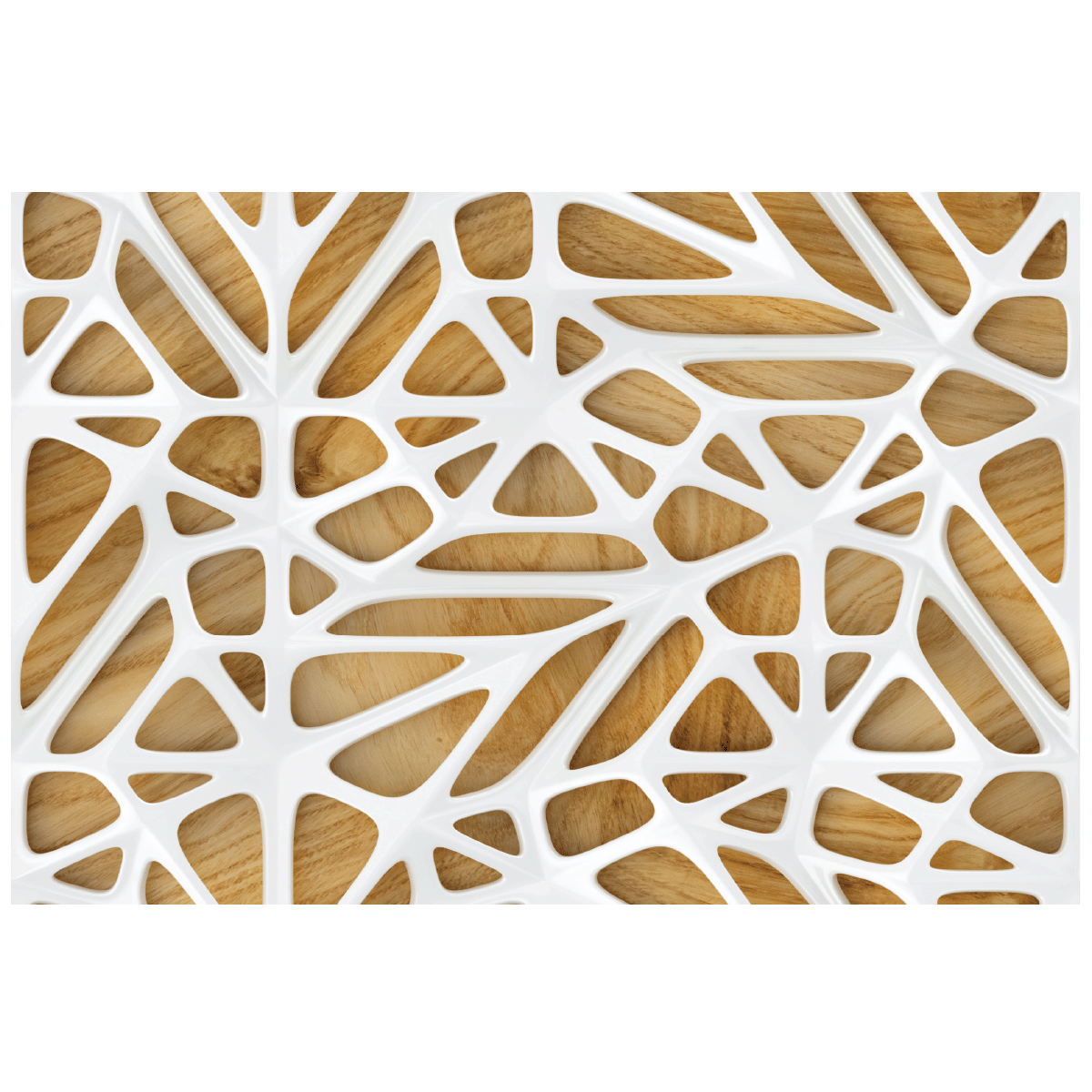 Sticker meuble scandinave bois design blanc 40 x 60 cm - 2