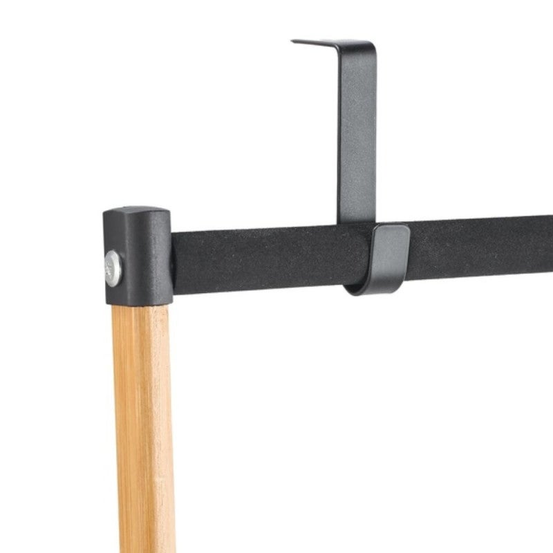 MSV étendoir à linge de porte ZOE Bambou Noir - 5