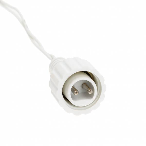 Rideau lumineux animé 1X2M 120 LED blanc chaud prolongeable câble blanc 31V IP44 SMART Connect Lotti - 5