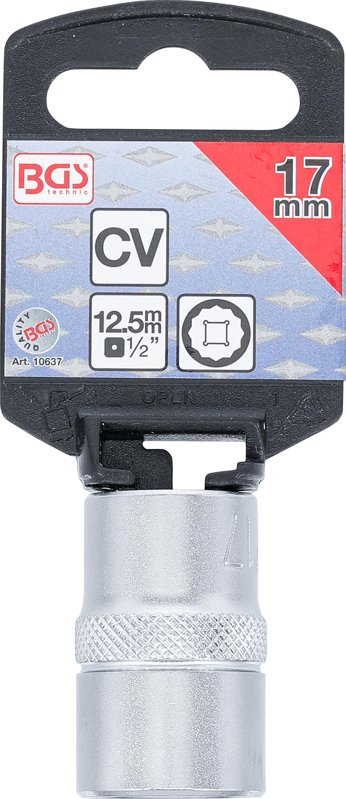 Douille pour clé, douze pans | 12,5 mm (1/2