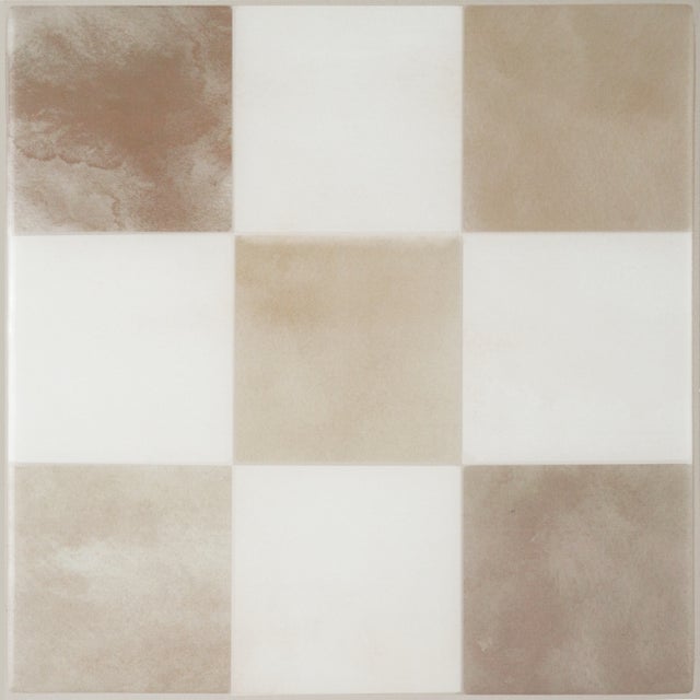 Carrelage adhésif mural x4, 19.69x19.69cm - Smart Tiles Betera Damier Luxor sticker décoratif salle de bain & cuisine