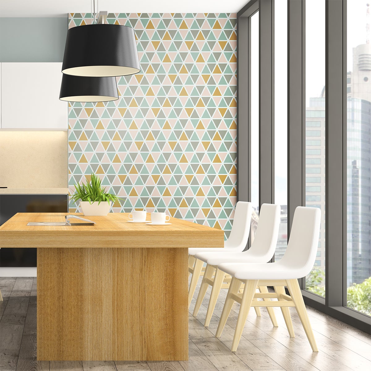 Adesivo carta da parati scandinava Stockholm - Sticker adesivo - adesivi murali - 40x40cm - 4