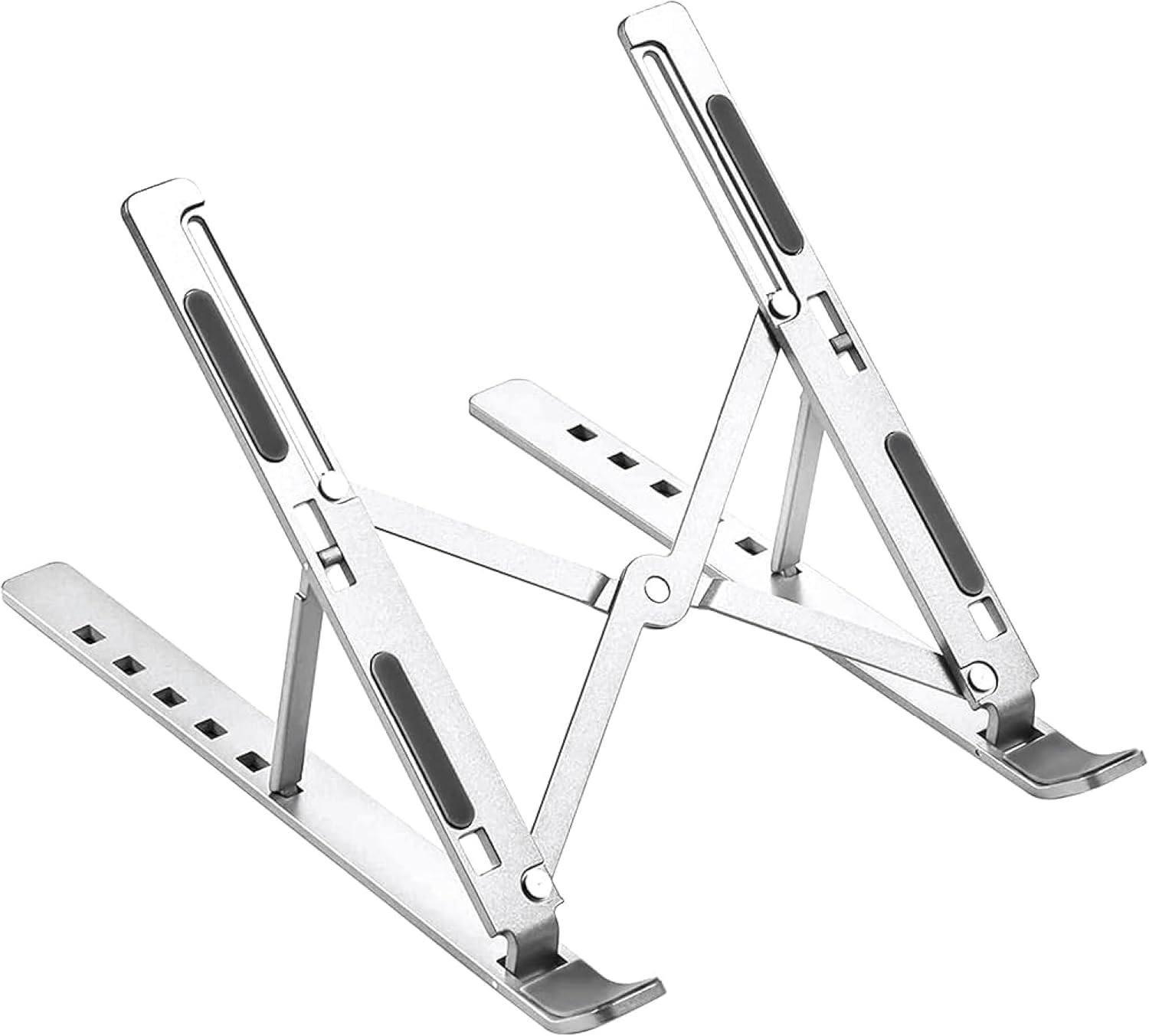 Regulowane elastyczne wsparcie pod laptopa ergonomiczny wykonany ze stopu aluminium z kratką wentylacyjną kompatybilny z MacBookami cala czarny