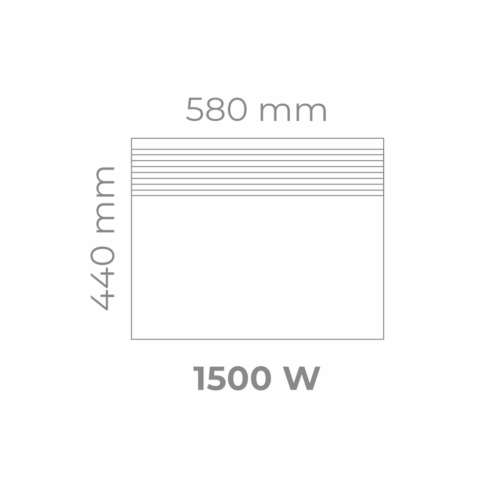 Grzejnik elektryczny 1500W konwektorowy energooszczędny ścienny Wi-Fi IPX4 Intuis TACTIC - 8