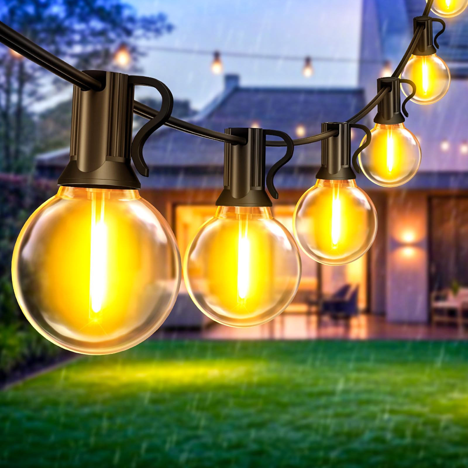 Catena luminosa da esterno da 10 m, Lampada da giardino con telecomando e 10 lampadine LED S14, Luci decorative natalizie, impermeabili IP65 | Leroy Merlin Catena luminosa da esterno da 10 m, Lampada da giardino con telecomando e 10 lampadine LED S14, Luci decorative natalizie, impermeabili IP65 | Leroy Merlin