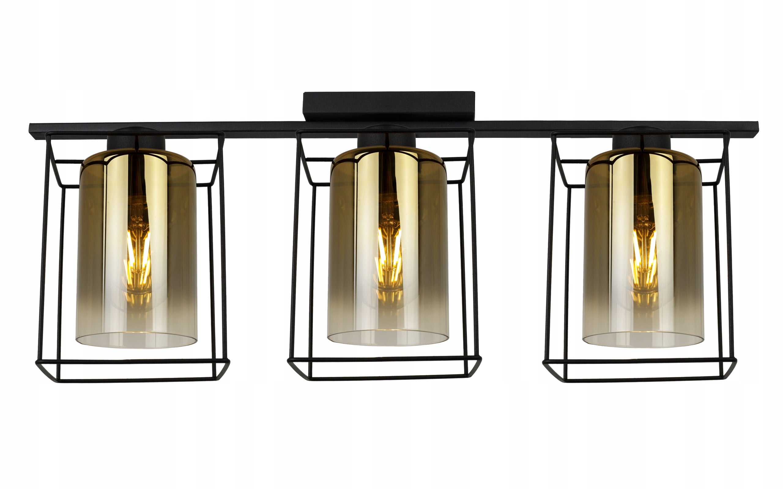 Lampa sufitowa wisząca modern 3xE27 klosz owalny złoty Light Home LH