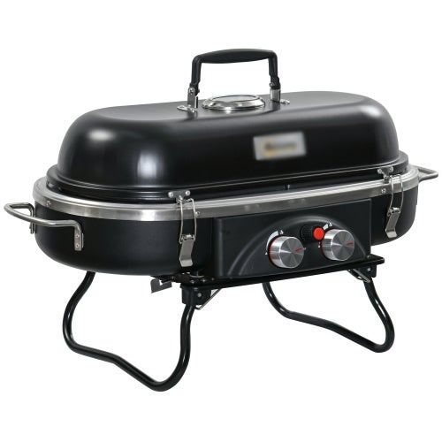 Barbecue A Gas Cathan 3 Bruciatori - Acciaio Inox, 6.6 KW, Con Termometro, Per Giardino E Campeggio - Foto 4