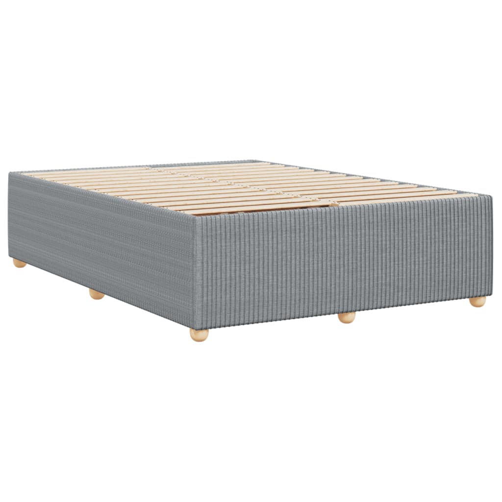 Maison Exclusive - Cadre de lit sans matelas gris clair 160x200 cm tissu - 6