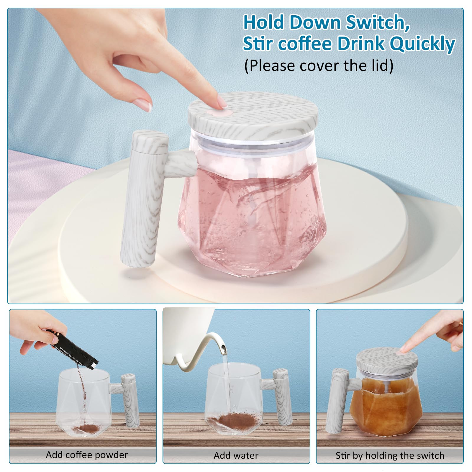 Tazza Autoagitante Con Coperchio, Tazza Autoagitante Tazza Da