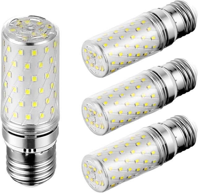 Lot de 4 Ampoule LED E27 Blanc Froid 12W Équivalent Éclairage 100W Ampoules LED Intérieur 6000k 1450lm Sans Scintillement Gros Culot à Vis E27 Maïs