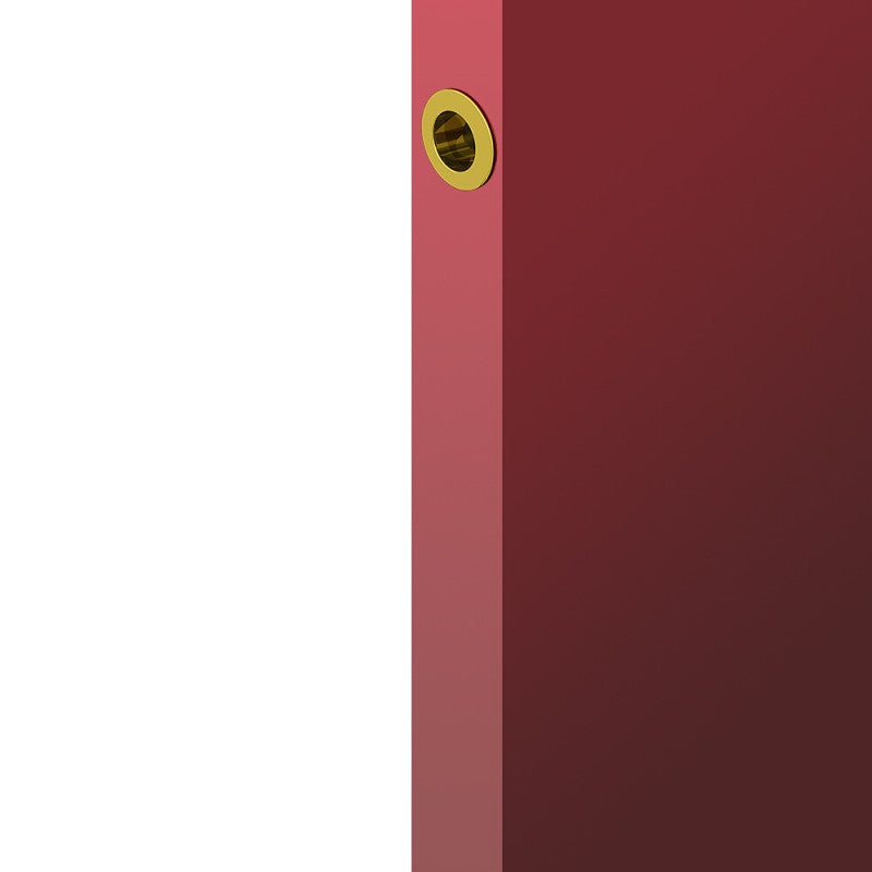 Tire-doigt rond Ø28 mm pour porte coulissante, acier finition doré - 3