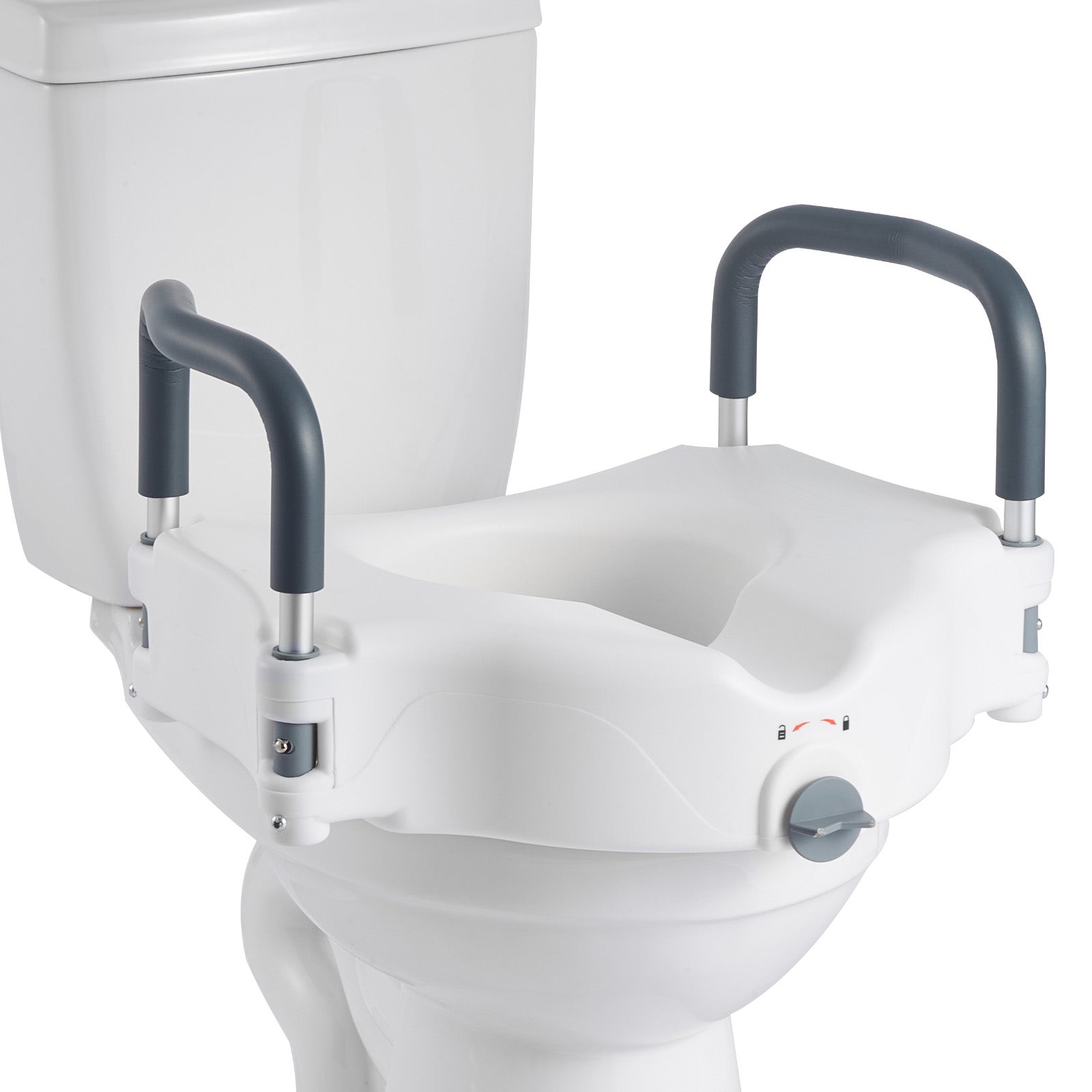 Podwyższenie deski sedesowej VEVOR 12,7 cm z podłokietnikami 136 kg dla seniorów