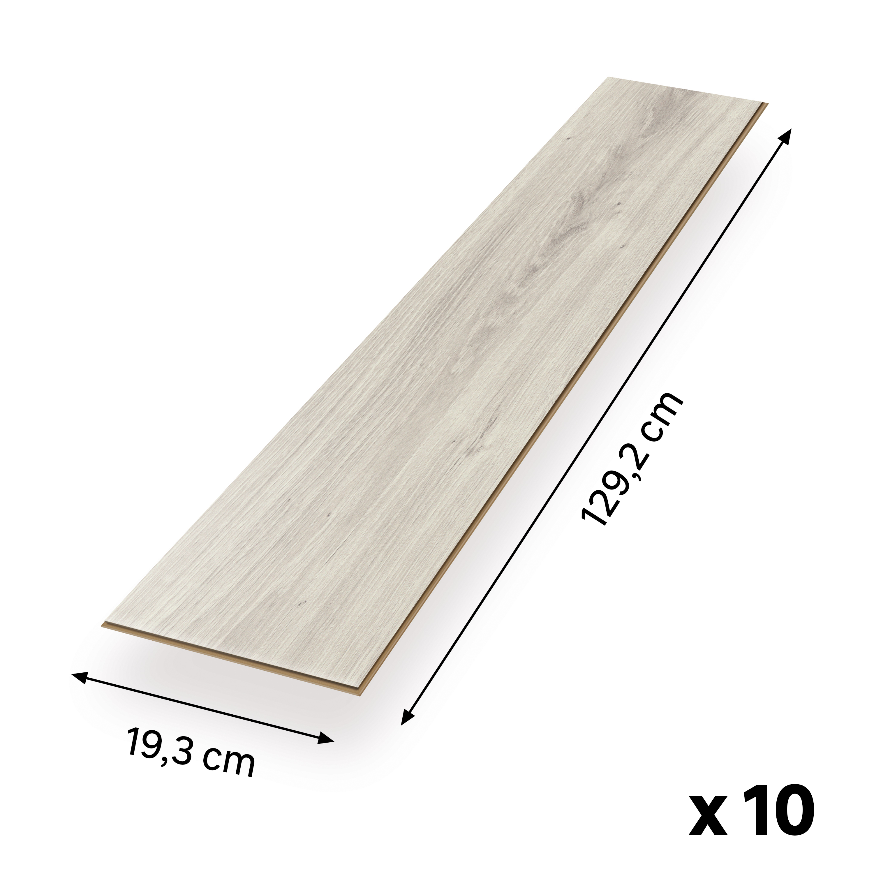 EGGER Sol stratifié NatureSense EL2023 Chêne Zermatt clair 1292 x 193 x 7mm - 2