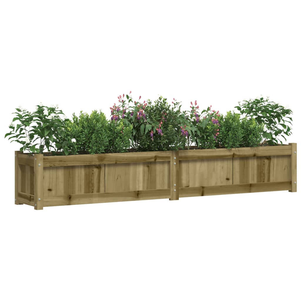 Jardinière | Bac à fleurs | Pot de fleurs 180x31x31 cm bois de pin imprégné122606 - 4
