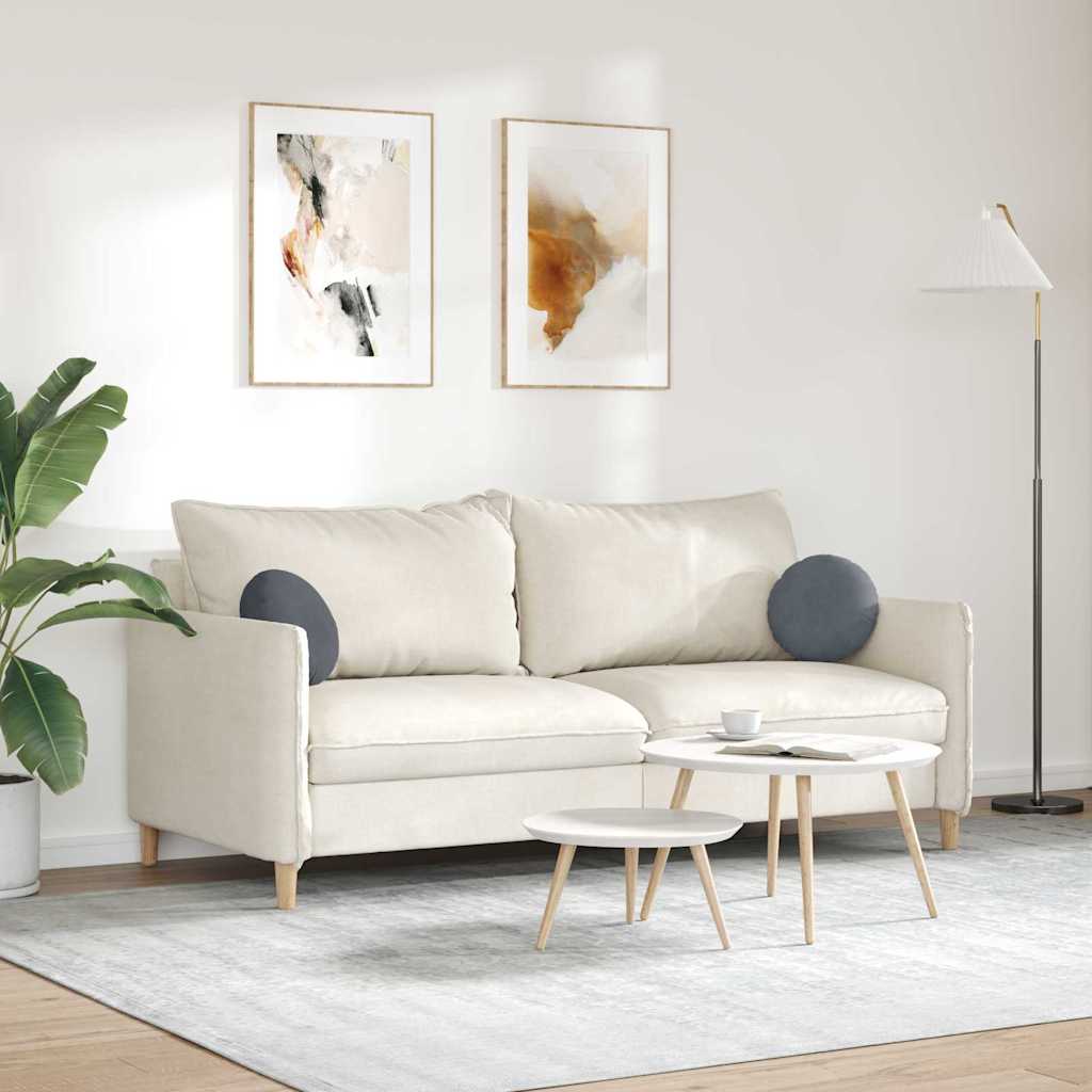 Cojines de asiento, 2 unidades, gris oscuro, Ø 40 x 13 cm, terciopelo - 4