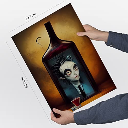 Nacnic Set De 3 Posters Atención Al Estilo De T Burton Ilustraciones De Profesiones Y Oficios Inspiradas En Arte Gótico Y Oscuro Diseño Y A3 Sin Marco - 3
