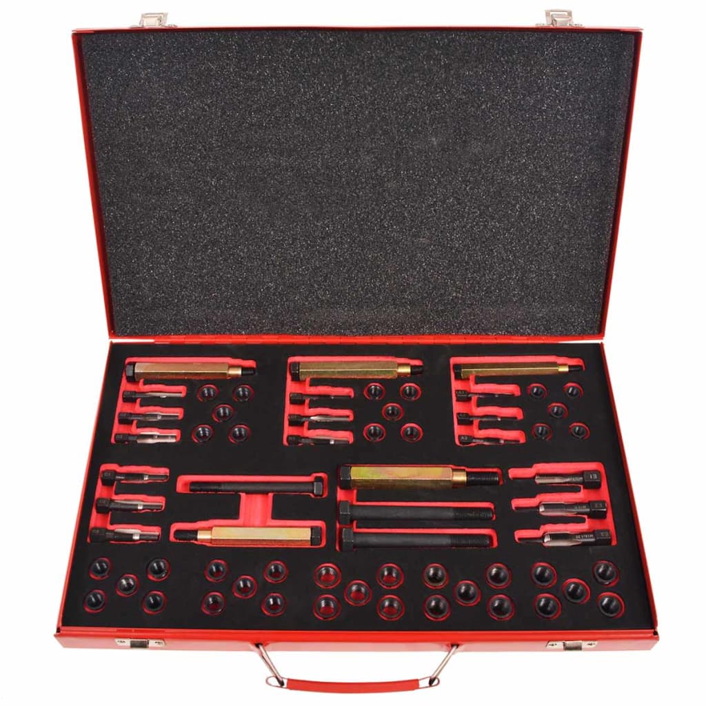 FLEXMAN Kit 15 Pièces Réparation Filetage M14x1.5 Acier Inox - Manchon Fileté + Outils Pour Auto Et Mécanique