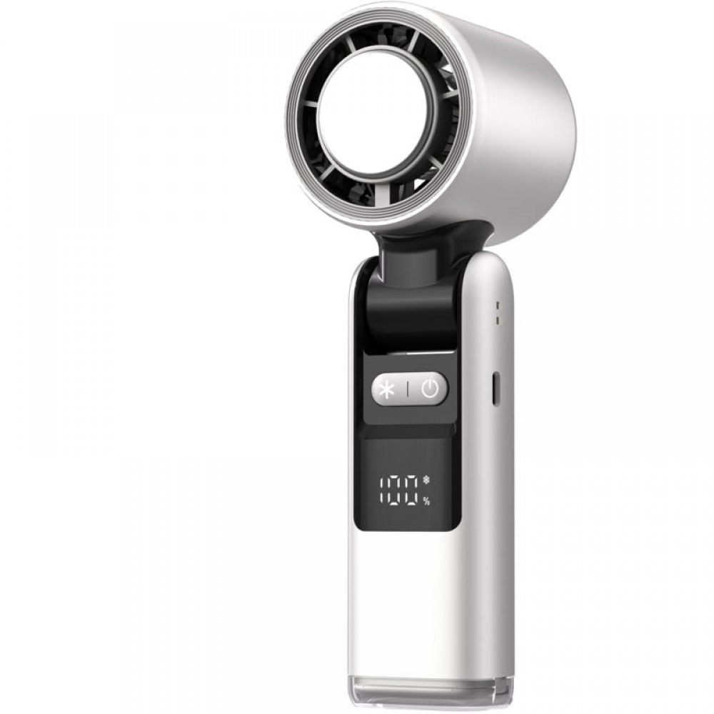 Przenośny wentylator, miniaturowy wentylator ręczny, cichy, akumulatorowy, 4000 mAh, 5 prędkości, mały wentylator z funkcją chłodzenia